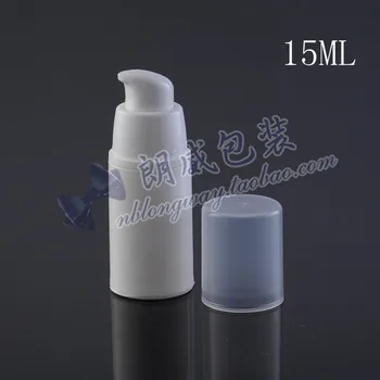 20pcs/veľa 15ml PP kozmetické fľašu s airless čerpadla, prázdny modul snap-on airless sérum balenie 0.5 oz