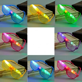 Svetlo Svietiť Shutter Okuliare LED Odtiene Blikajúce svetelné Rave Svadobné Slepačie Noci Maškarný Koncert Fandiť atmosféru rekvizity